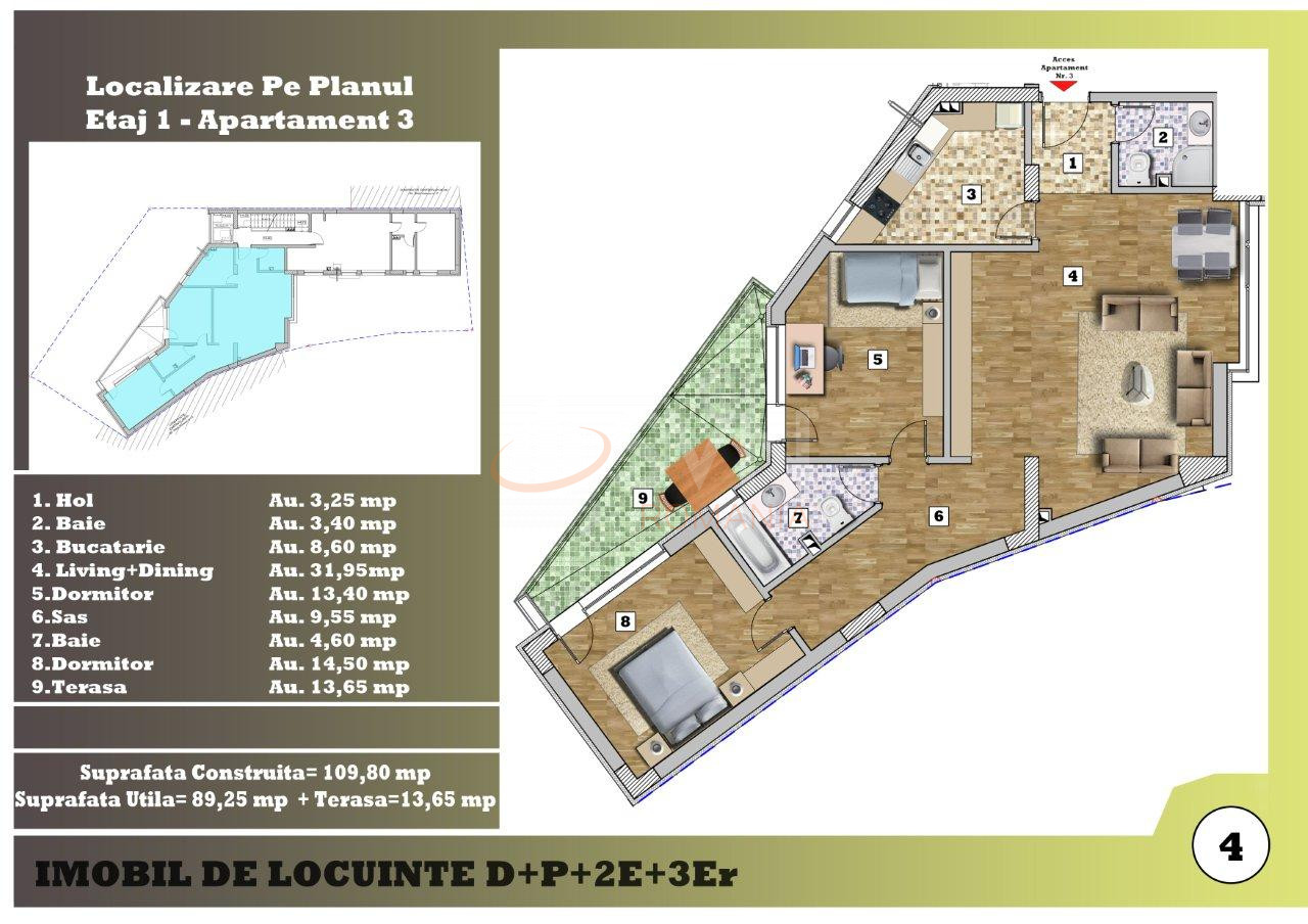 Apartament, 3 camere Bucuresti/Piata Victoriei
