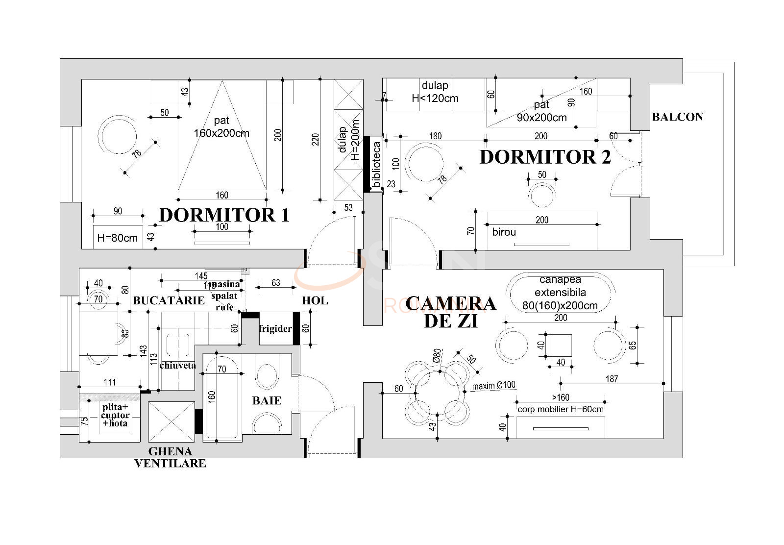Apartament, 3 camere Bucuresti/Barbu Vacarescu