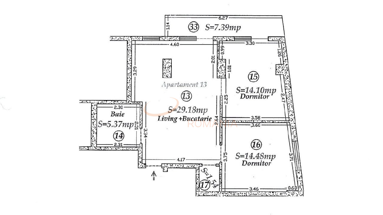Apartament, 3 camere Bucuresti/Decebal