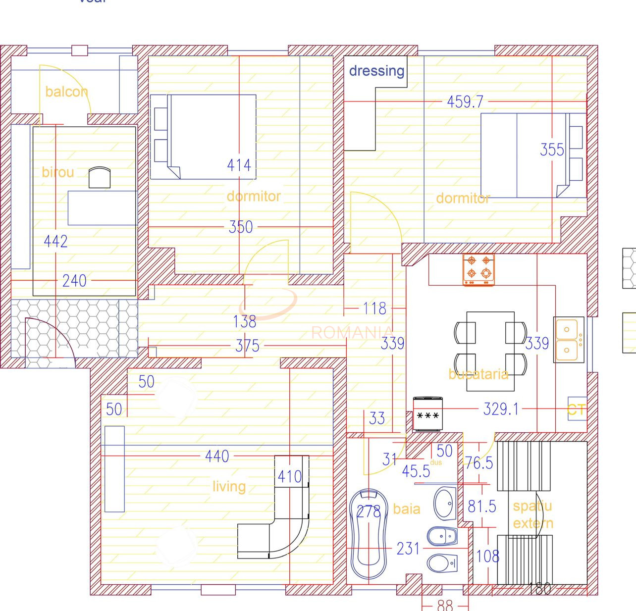 Apartament, 3 camere Bucuresti/Parcul Carol