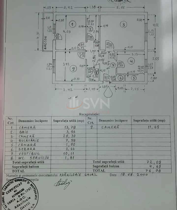 Apartament, 3 camere Bucuresti/Timpuri Noi