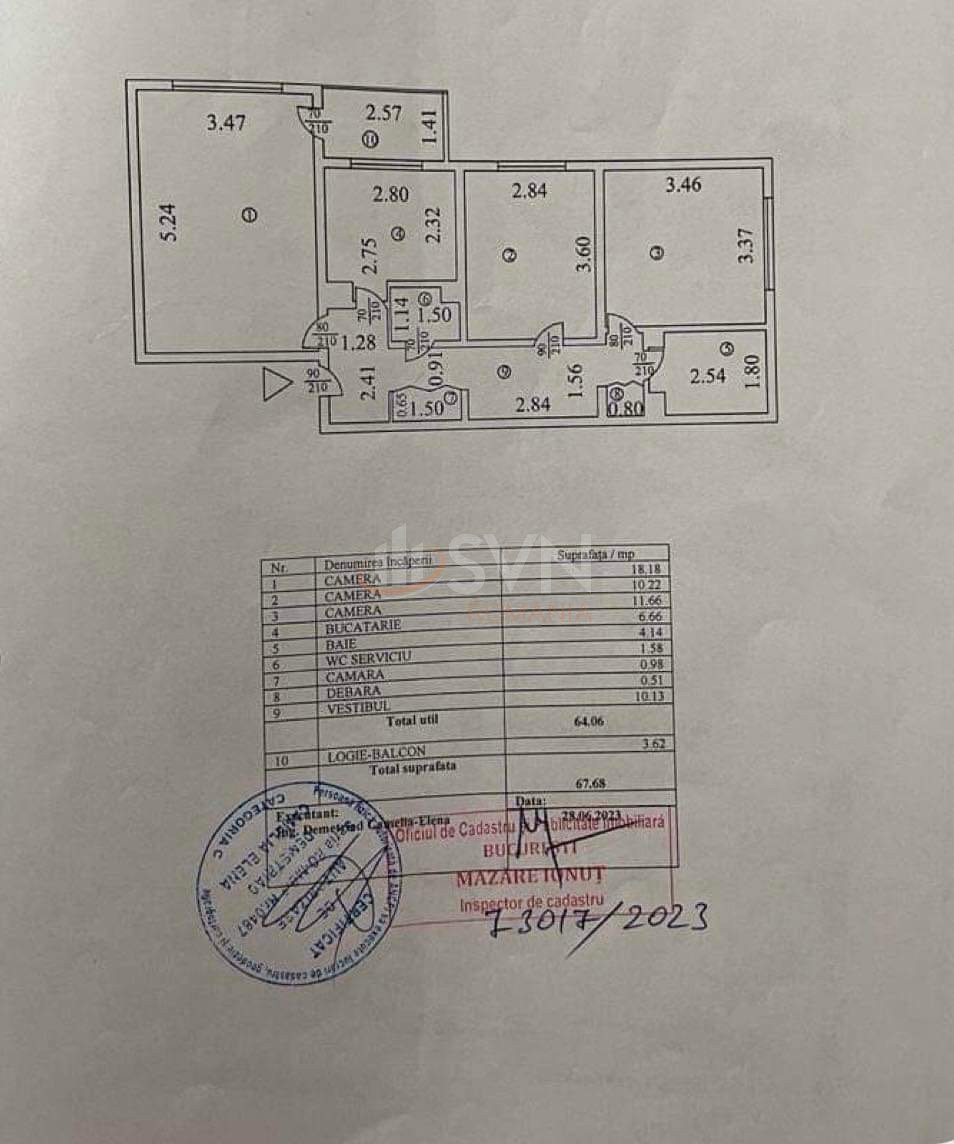 Apartament, 3 camere Bucuresti/Aviatiei