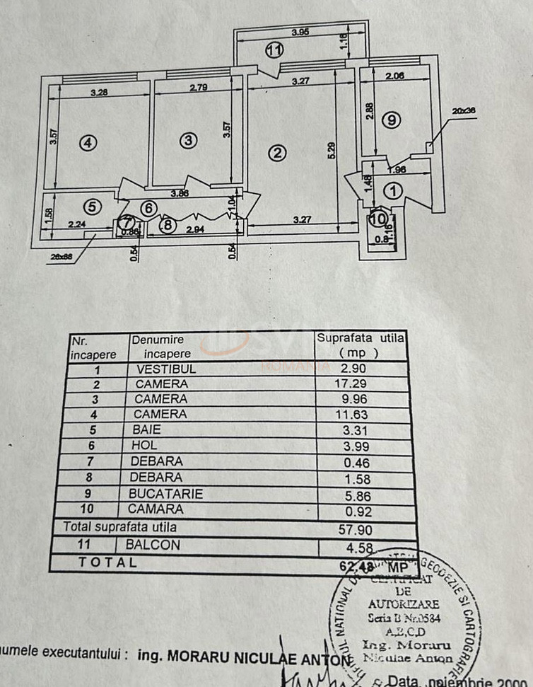 Apartament, 3 camere Bucuresti/Iancului