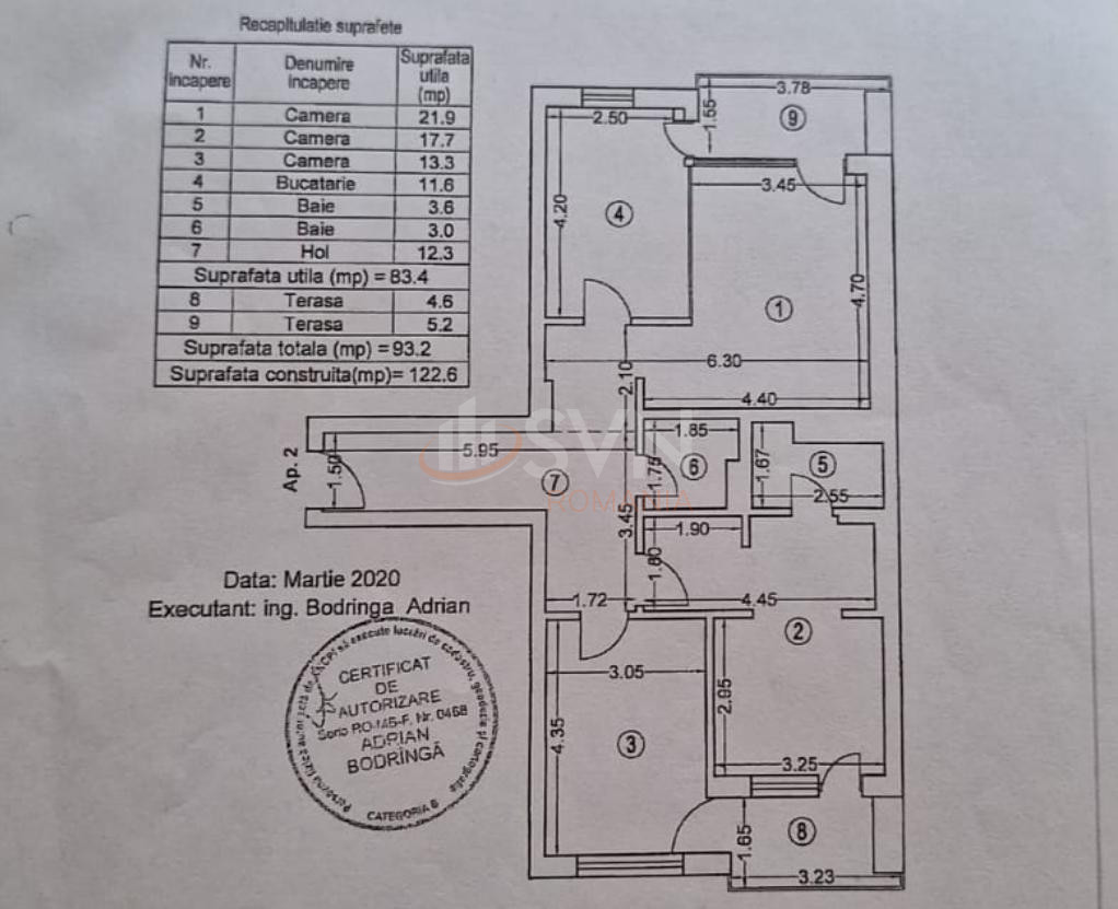 Apartament, 3 camere Bucuresti/Pipera