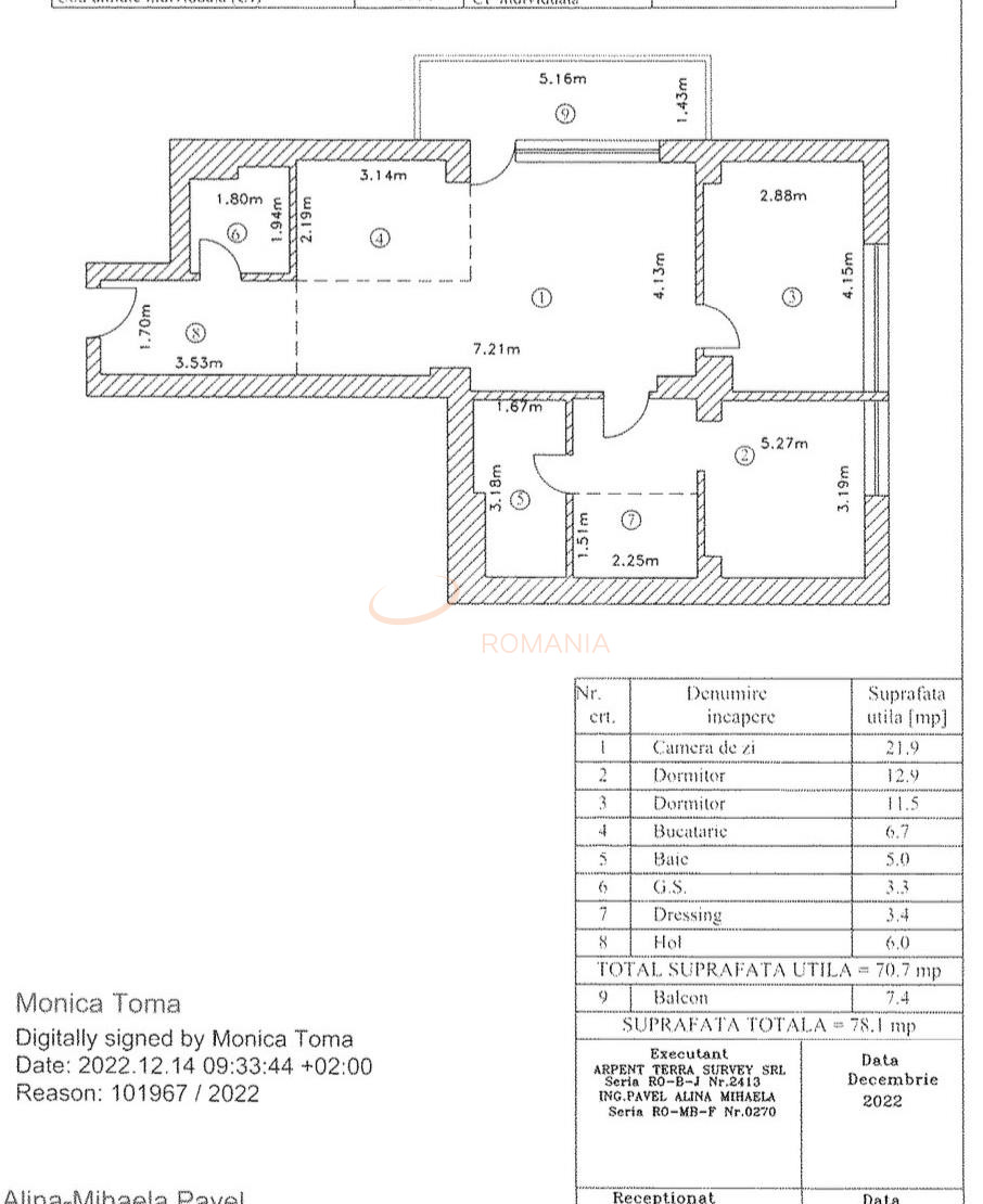 Apartament, 3 camere Bucuresti/Obor