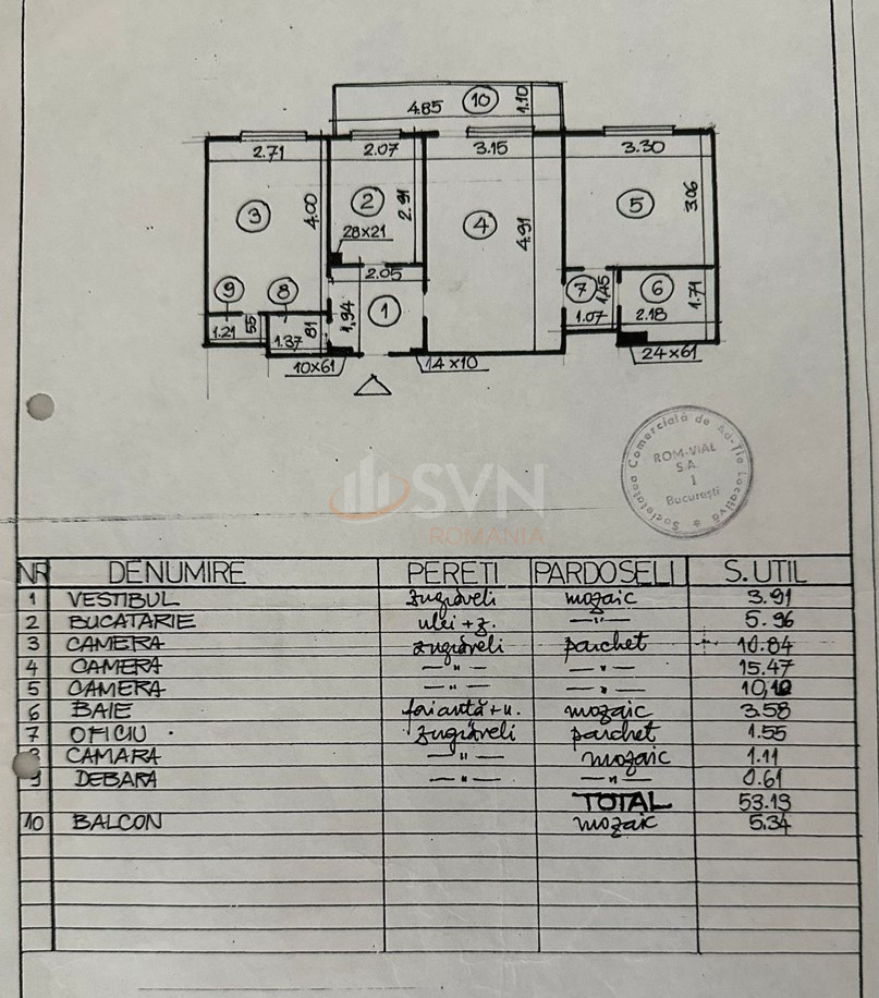 Apartament, 3 camere Bucuresti/Basarab