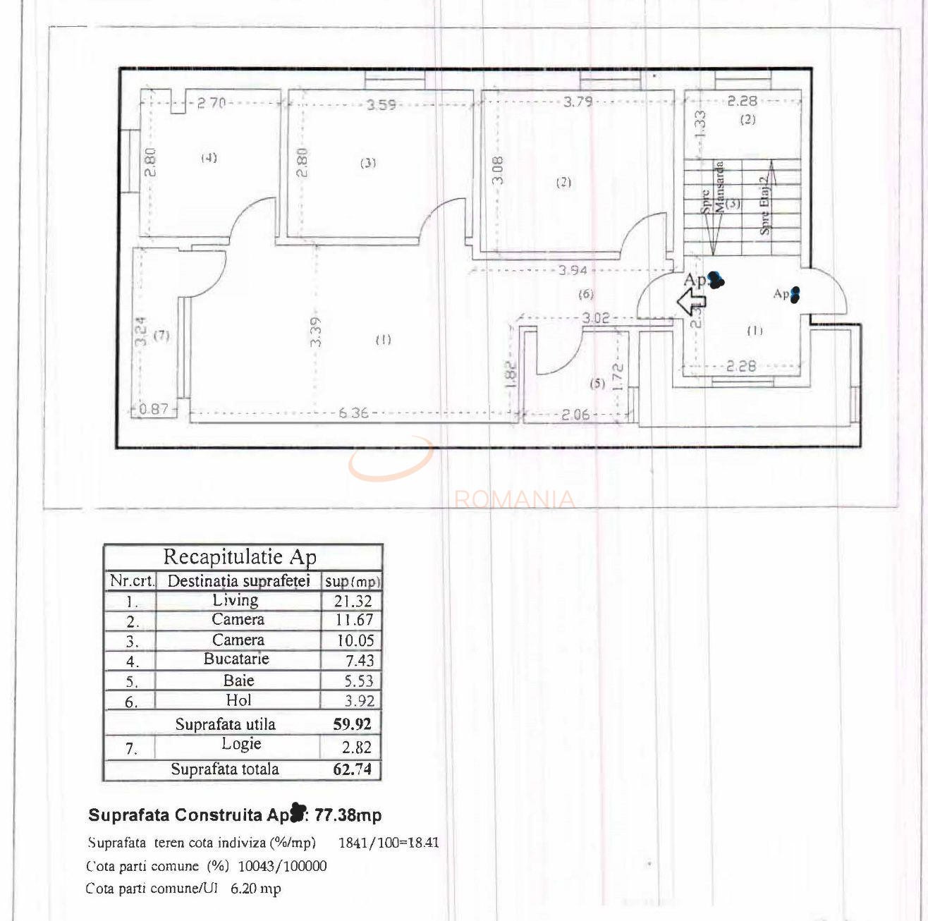 Apartament, 3 camere Bucuresti/Bucurestii Noi