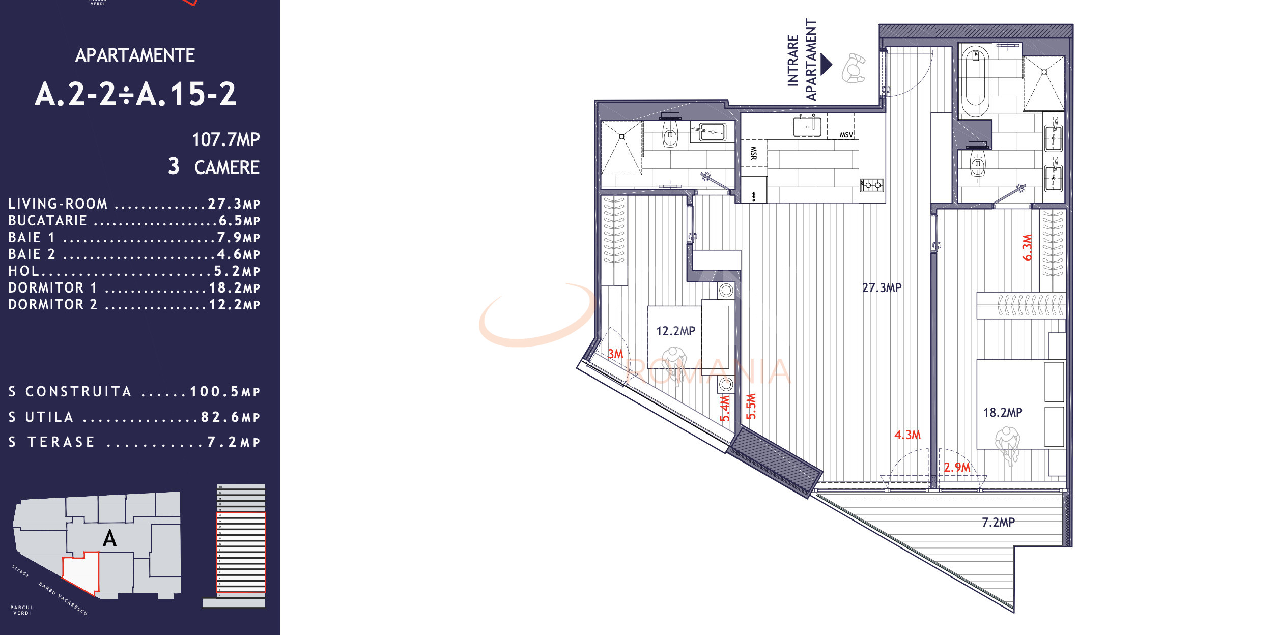 Apartament, 3 camere Bucuresti/Floreasca