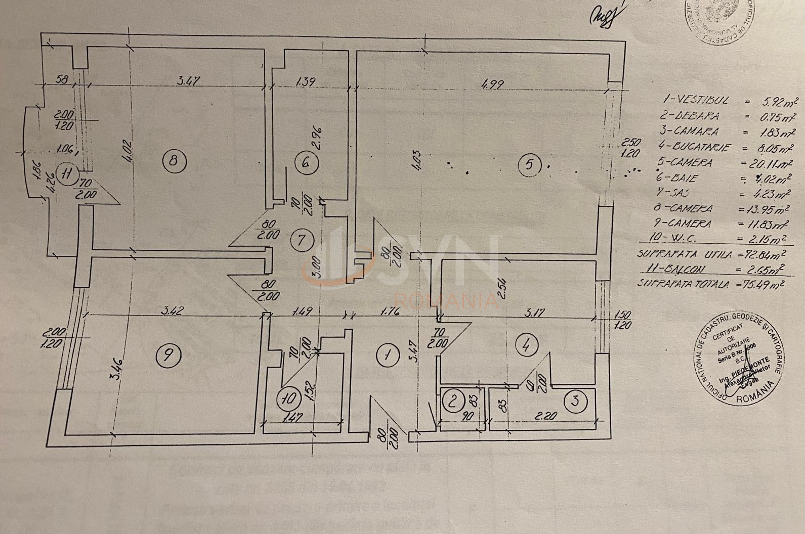 Apartament, 3 camere Bucuresti/Uverturii