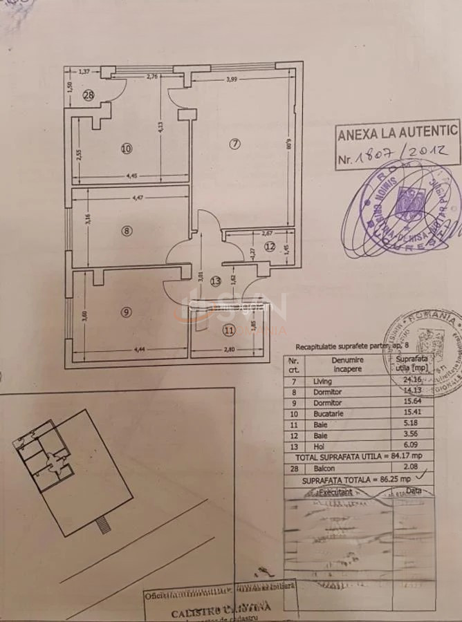 Apartament, 3 camere Bucuresti/Bucurestii Noi