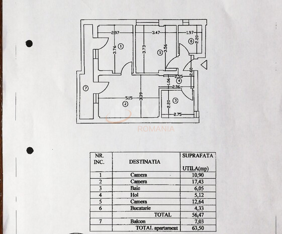 Apartament, 3 camere Bucuresti/Damaroaia