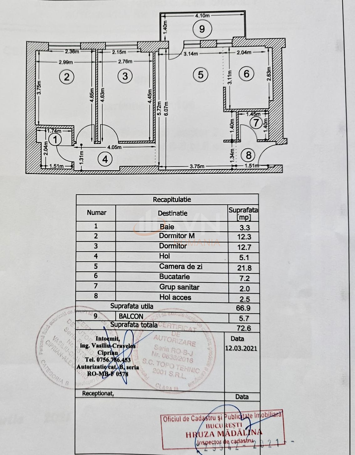 Apartament, 3 camere Bucuresti/Barbu Vacarescu