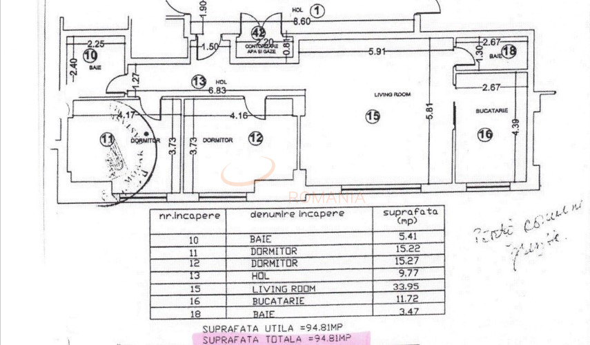 Apartament, 3 camere Bucuresti/Piata Dorobanti