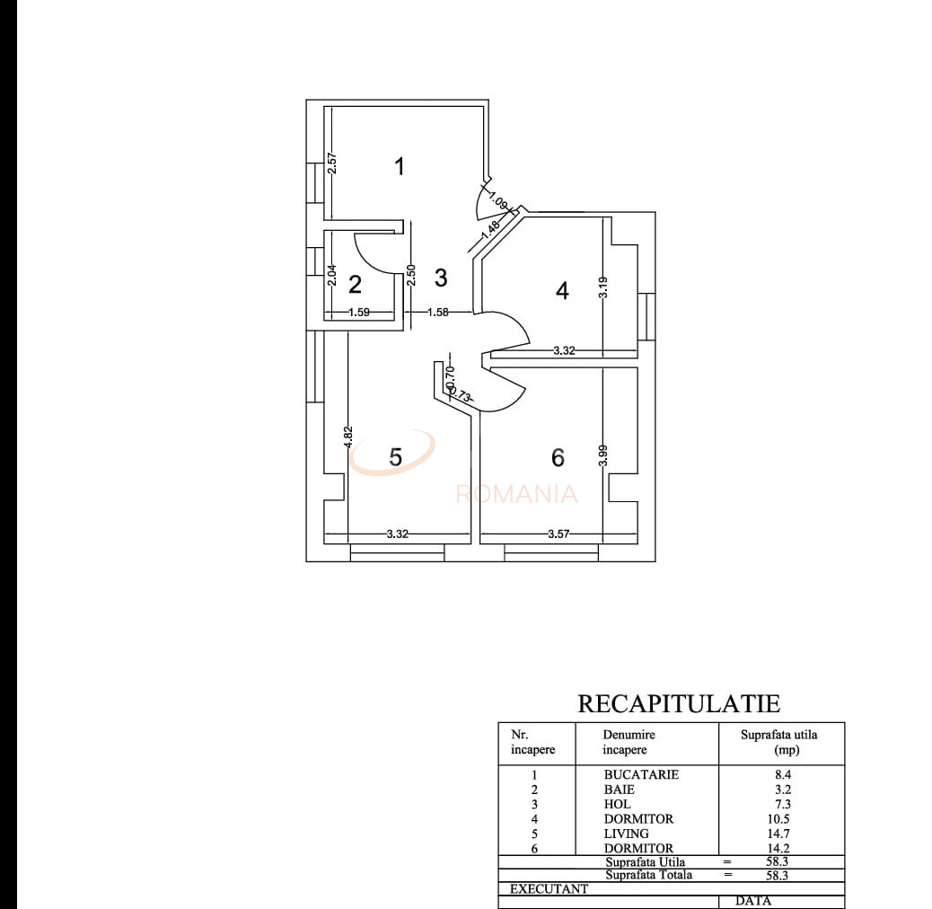 Apartament, 3 camere Bucuresti/Barbu Vacarescu