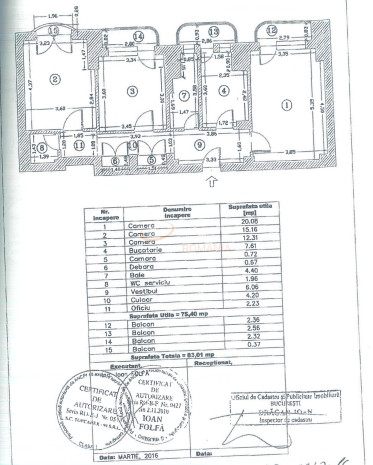 Apartament, 3 camere Bucuresti/Decebal