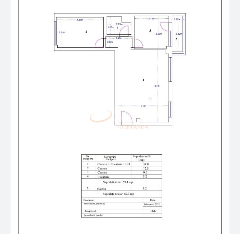 Apartament, 3 camere Bucuresti/Grivita
