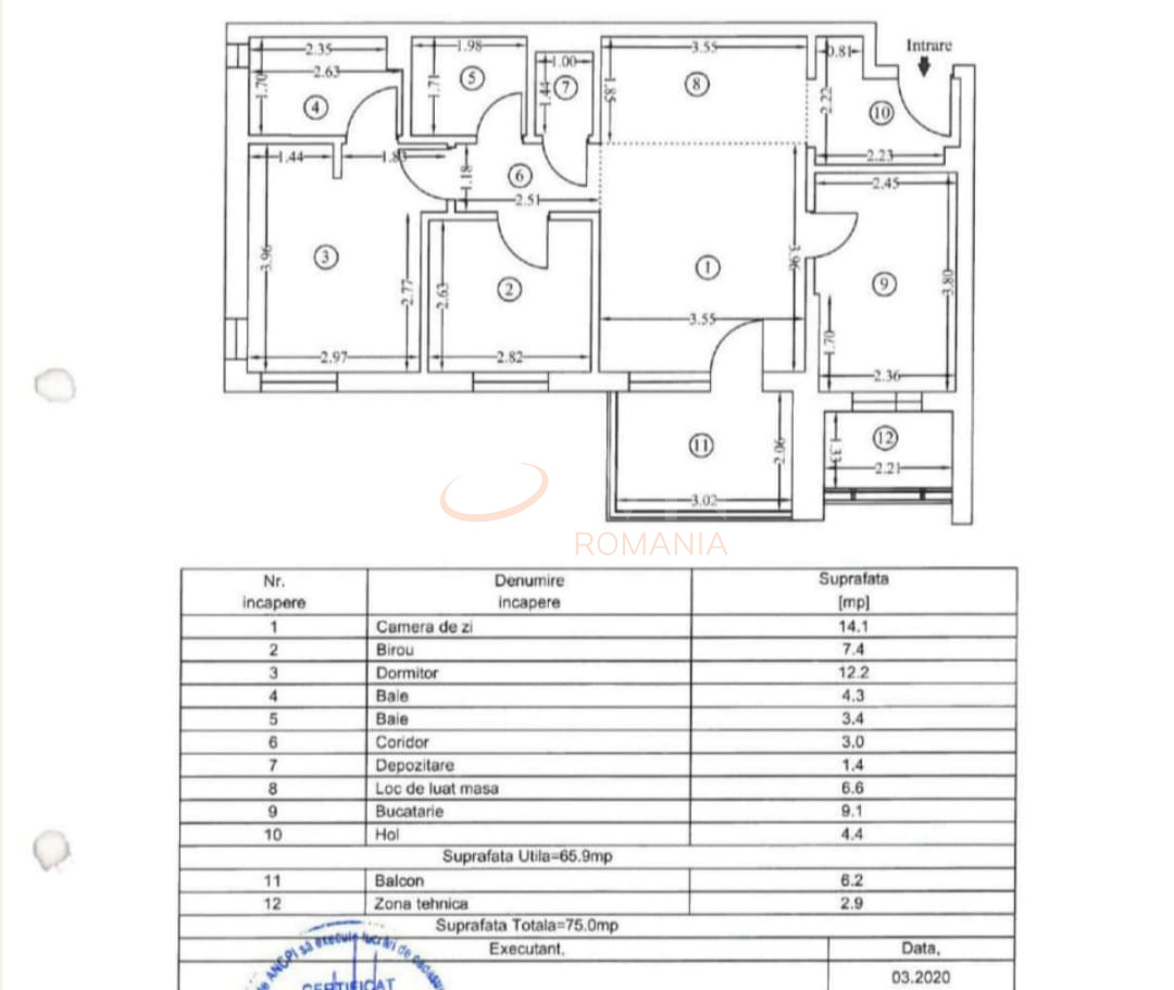 Apartament, 3 camere Bucuresti/Bucurestii Noi