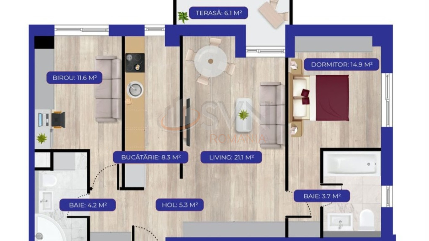 Apartament, 3 camere Bucuresti/Aviatiei