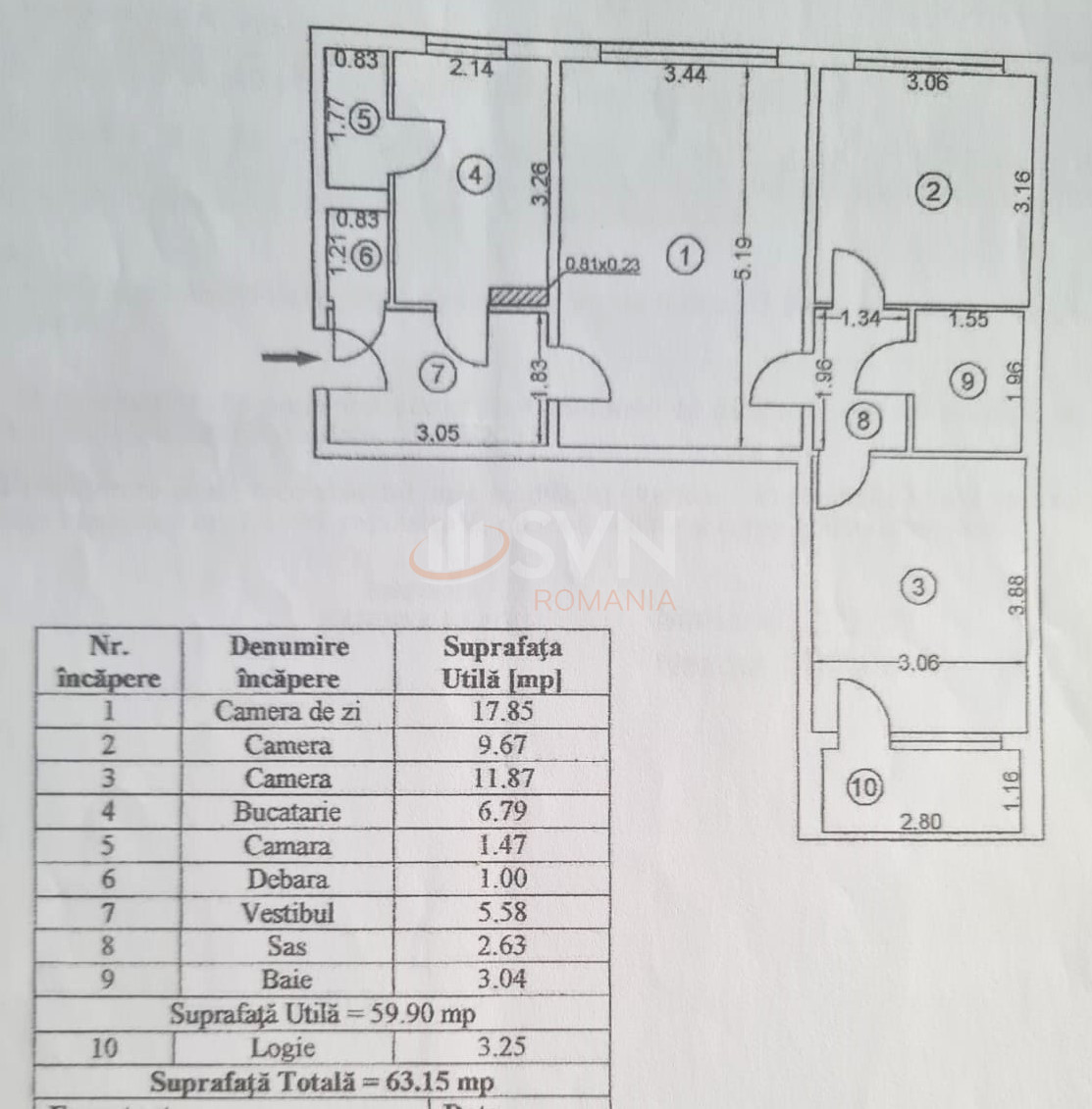 Apartament, 3 camere Bucuresti/Piata Resita