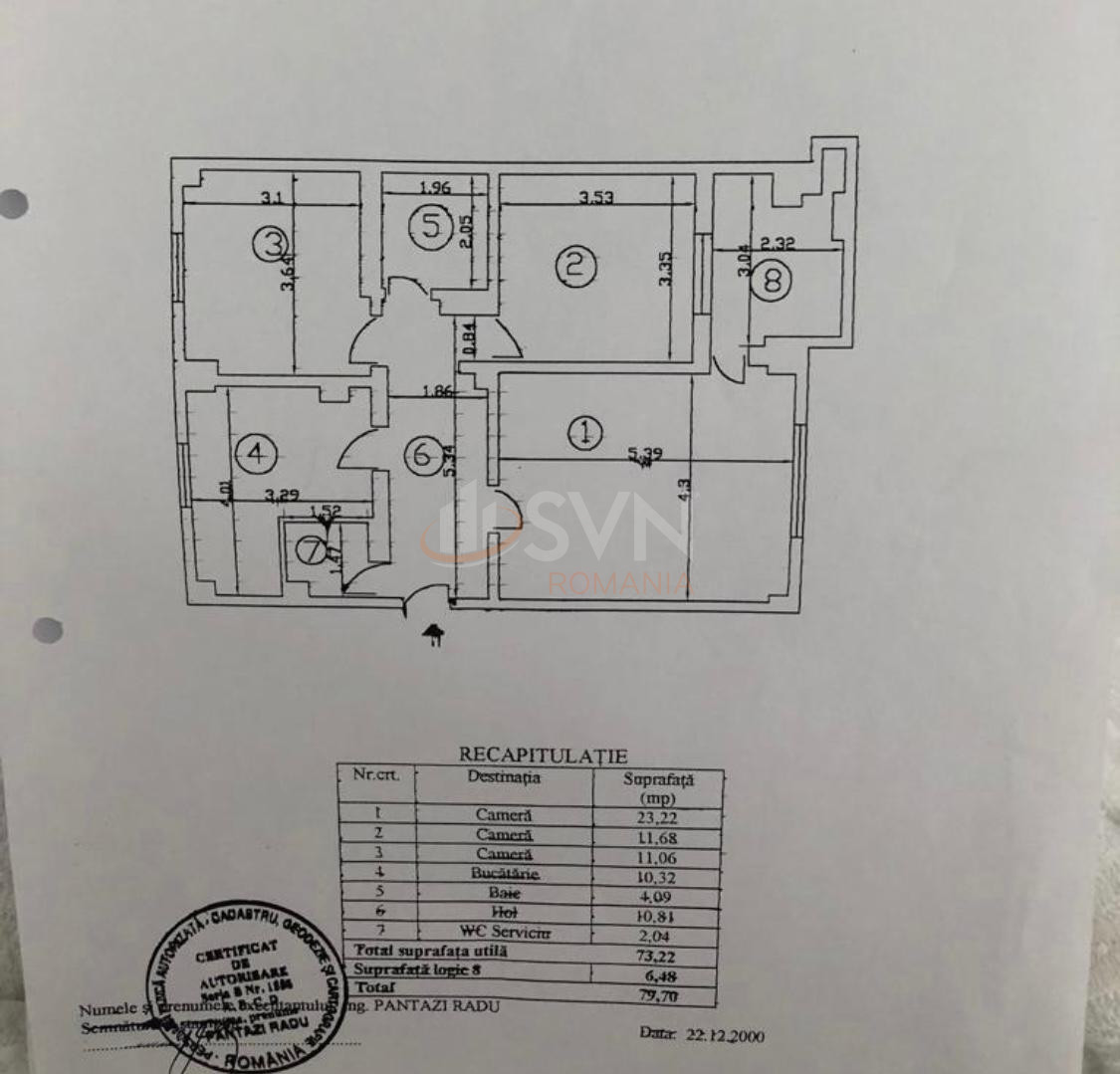Apartament, 3 camere Bucuresti/Unirii (s3)