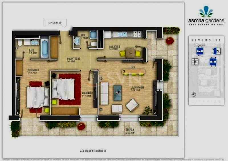 Apartament, 3 camere Bucuresti/Mihai Bravu (s3)