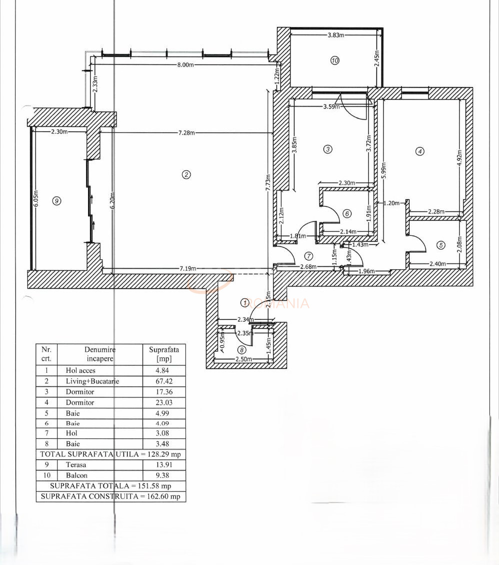 Apartament, 3 camere Bucuresti/Aviatiei