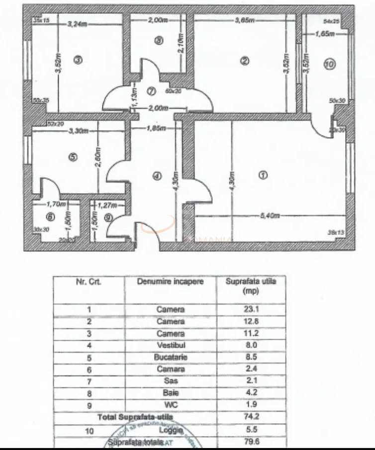 Apartament, 3 camere Bucuresti/Octavian Goga
