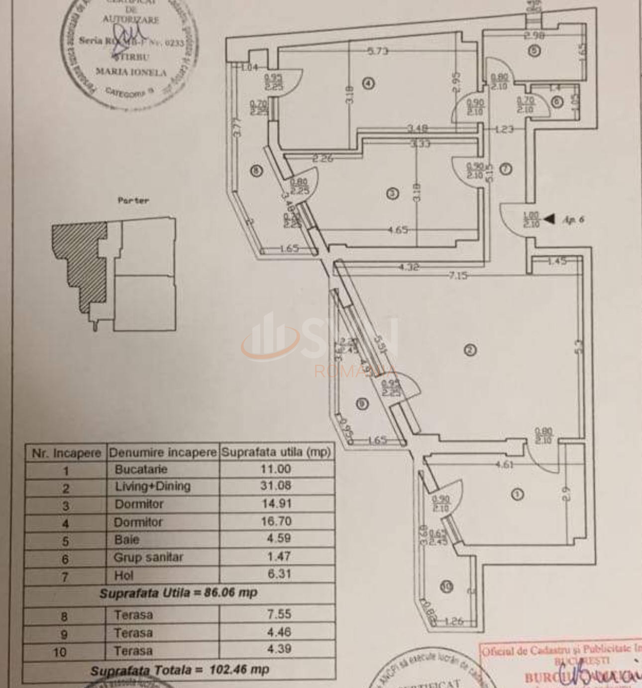 Apartament, 3 camere Bucuresti/Herastrau