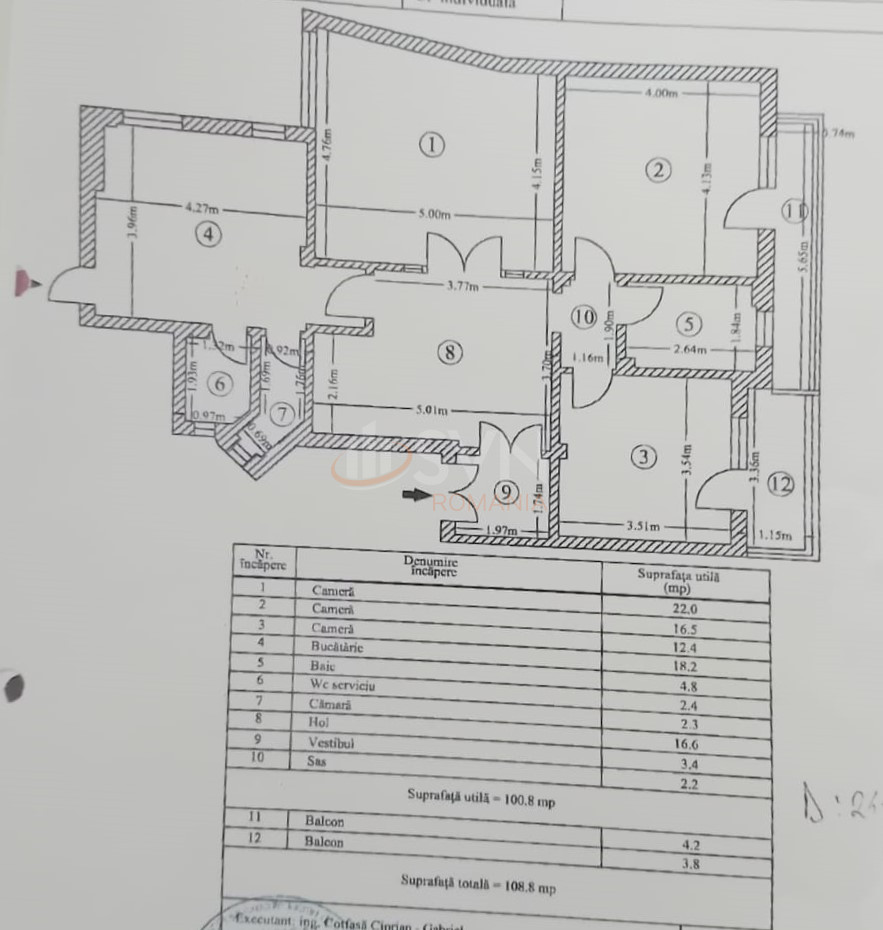 Apartament, 3 camere Bucuresti/Calea Victoriei