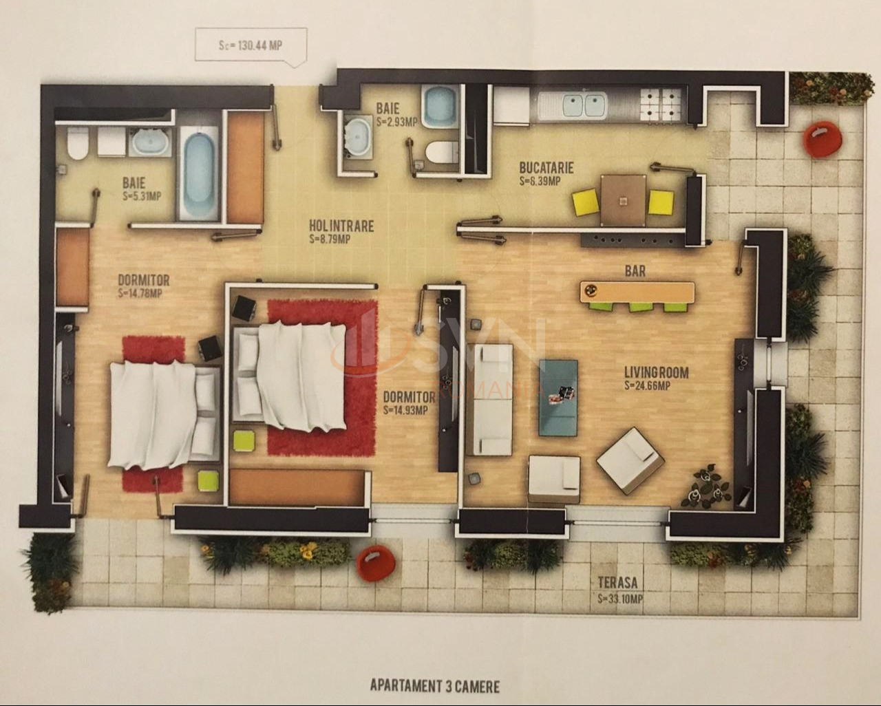 Apartament, 3 camere Bucuresti/Tineretului