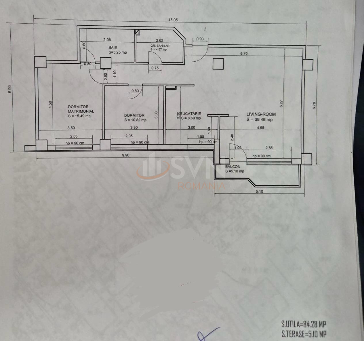 Apartament, 3 camere Bucuresti/Straulesti