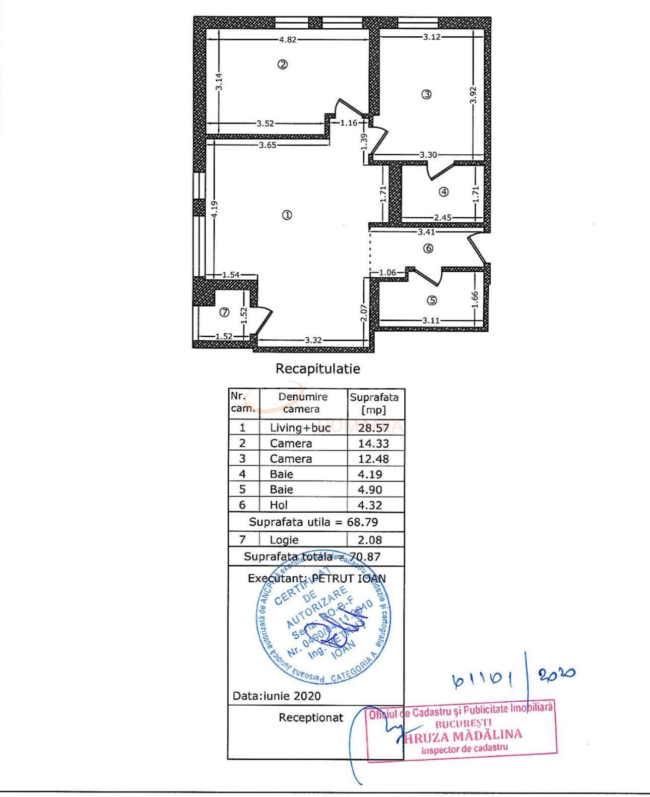 Apartament, 3 camere Bucuresti/Sisesti