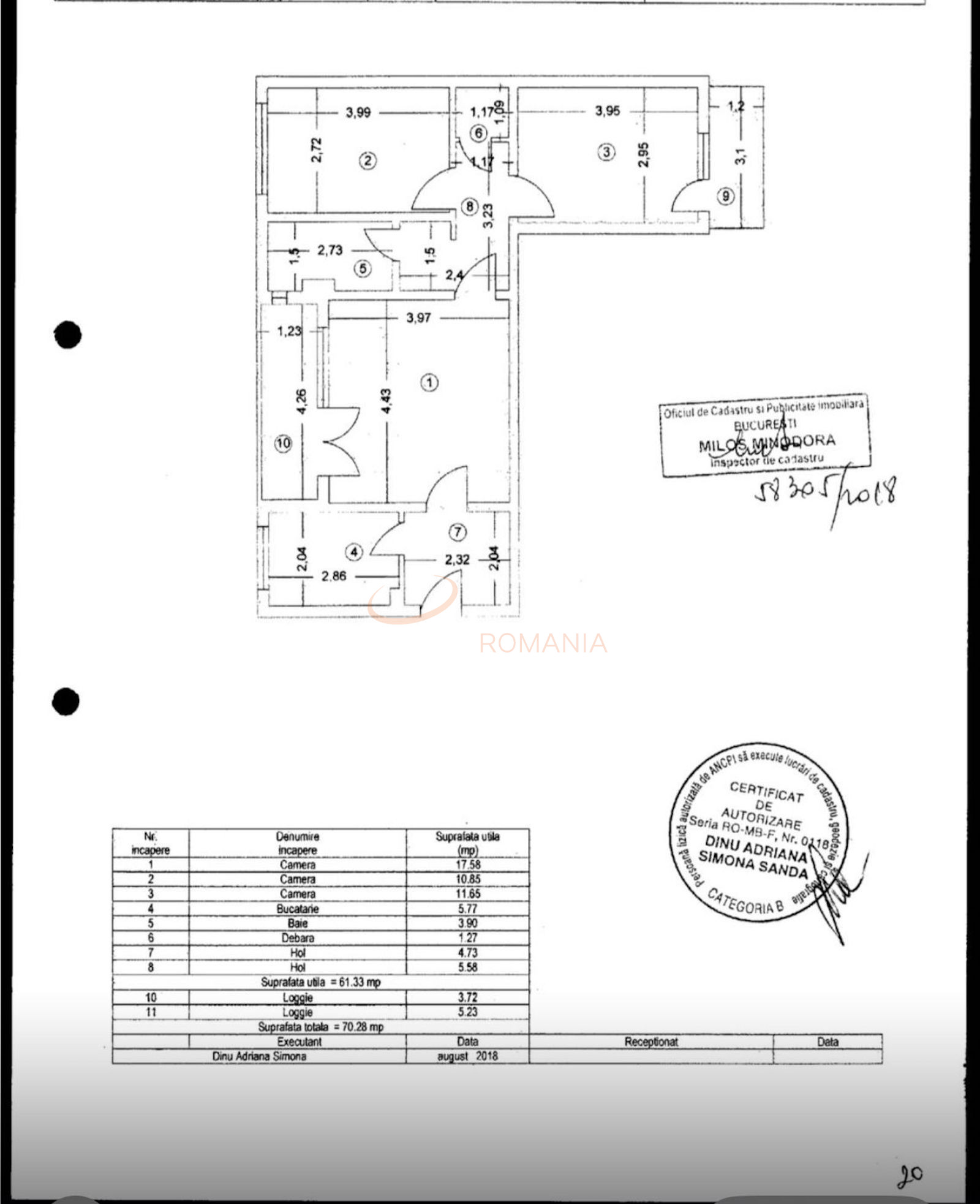 Apartament, 3 camere Bucuresti/Apusului