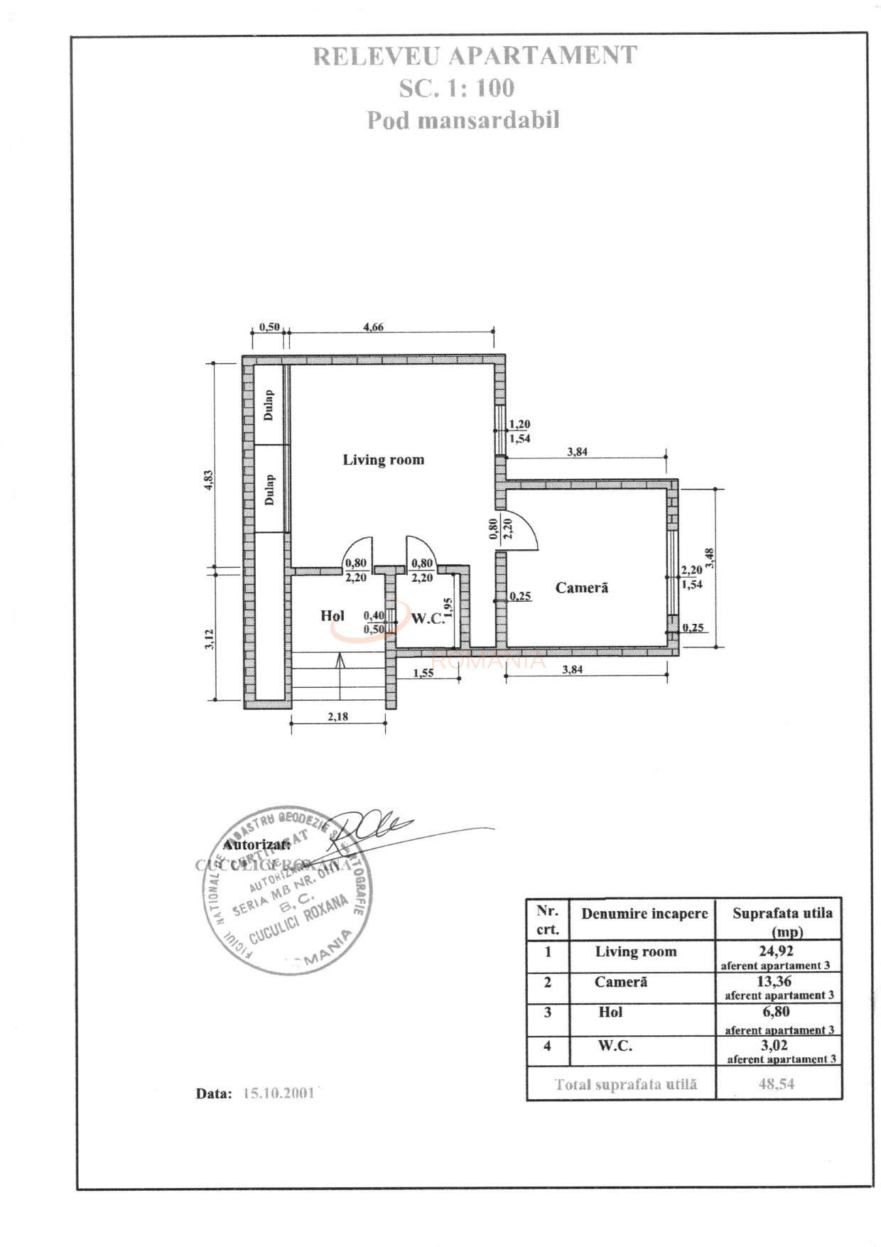Apartament, 3 camere Bucuresti/Polona