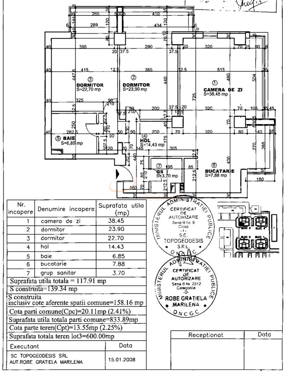 Apartament, 3 camere Bucuresti/Titan