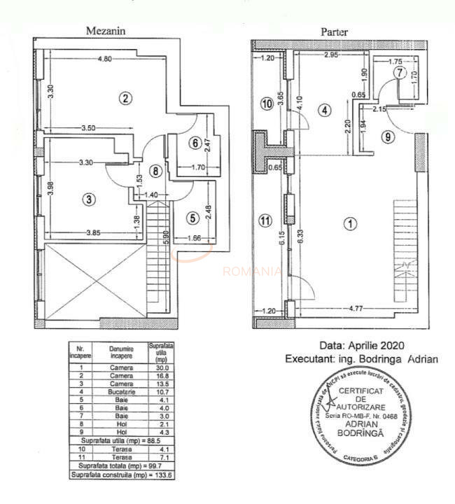 Apartament, 3 camere Bucuresti/Aviatiei