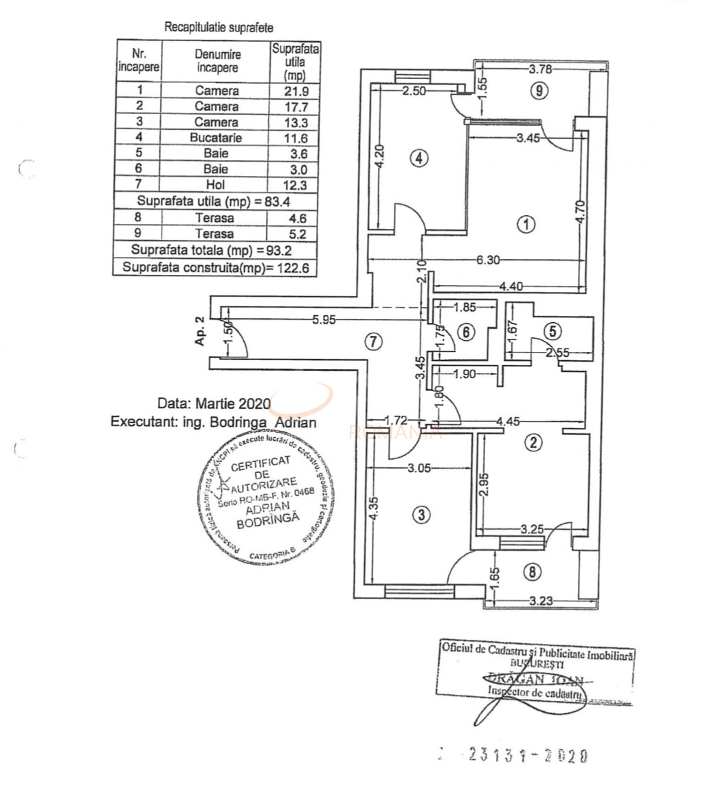 Apartament, 3 camere Bucuresti/Aviatiei