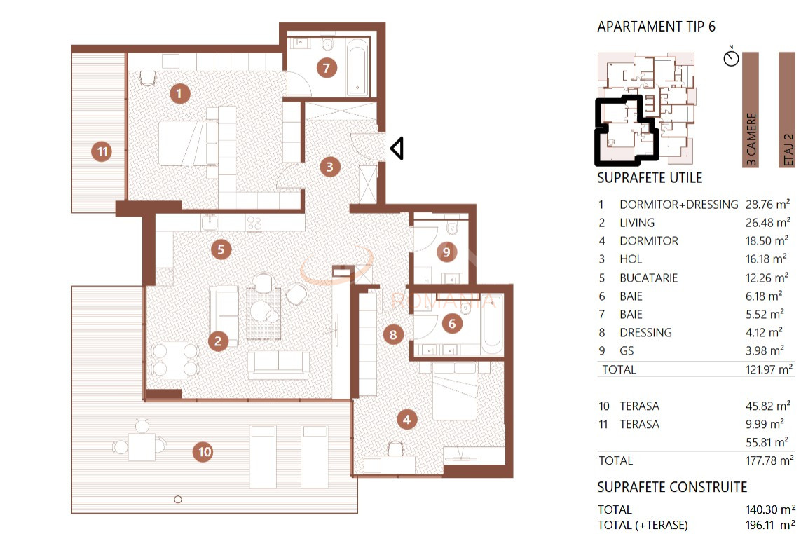 Apartament, 3 camere Bucuresti/Floreasca