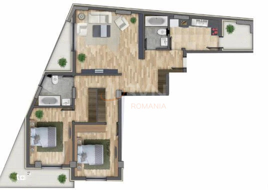 Apartament, 3 camere Bucuresti/13 Septembrie