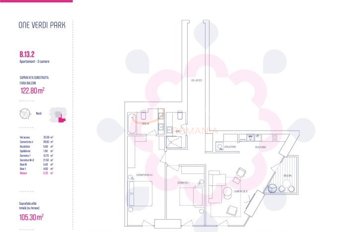 Apartament, 3 camere Bucuresti/Floreasca