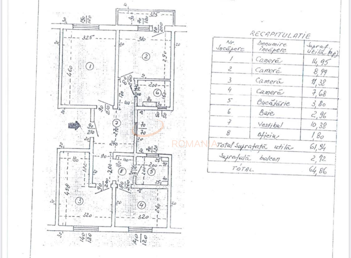 Apartament, 3 camere Bucuresti/Lacul Tei
