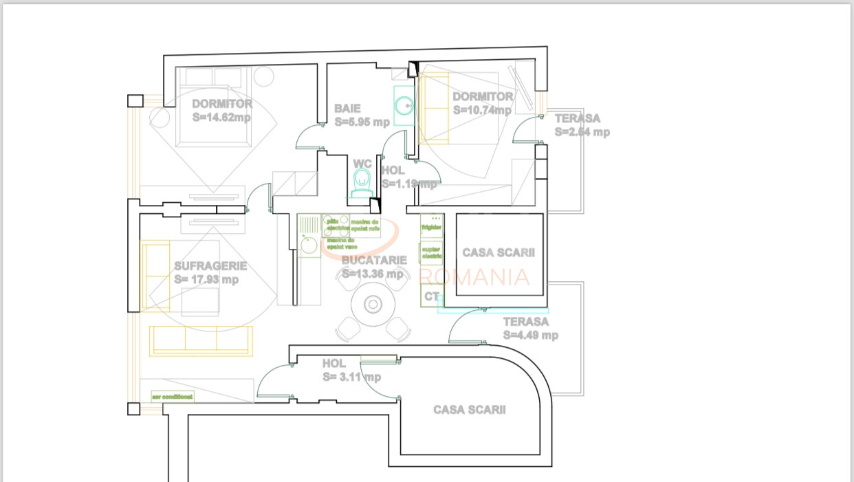 Apartament, 3 camere Bucuresti/Tineretului