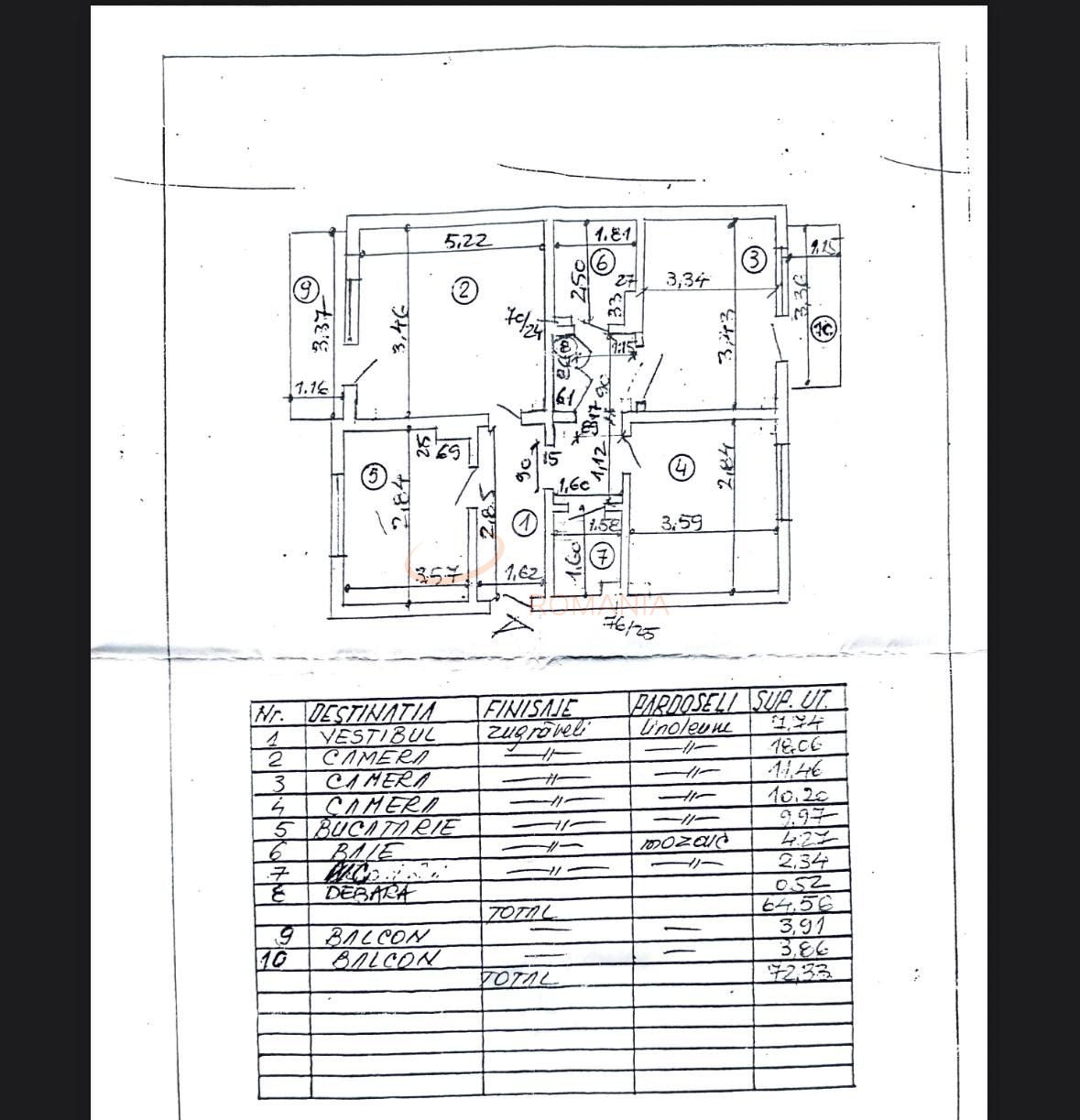 Apartament, 3 camere Bucuresti/Aviatiei