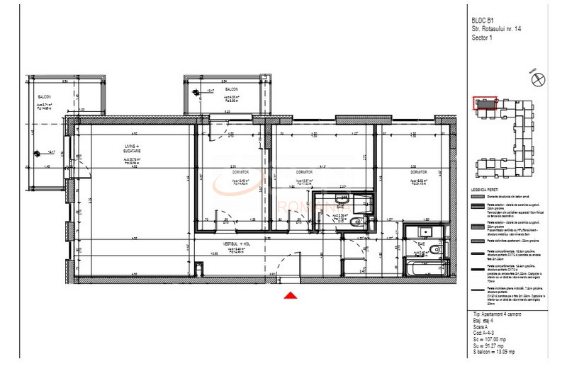 Apartament, 4 camere Bucuresti/Domenii