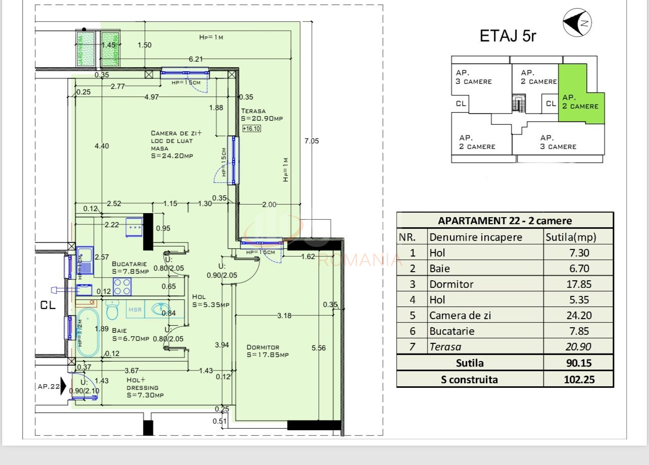 Apartament, 4 camere Bucuresti/Aviatiei