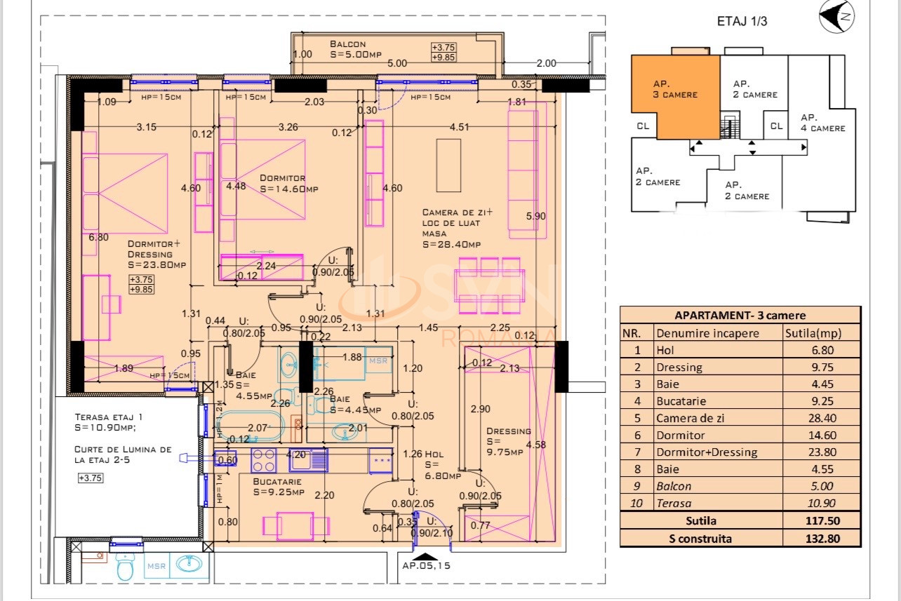 Apartament, 4 camere Bucuresti/Aviatiei