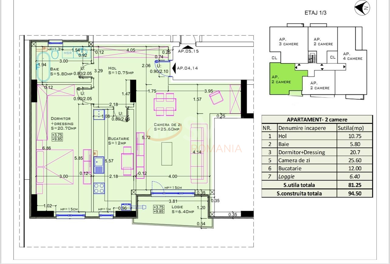Apartament, 4 camere Bucuresti/Aviatiei