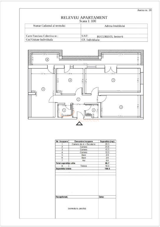 Apartament, 4 camere Bucuresti/Lacul Morii