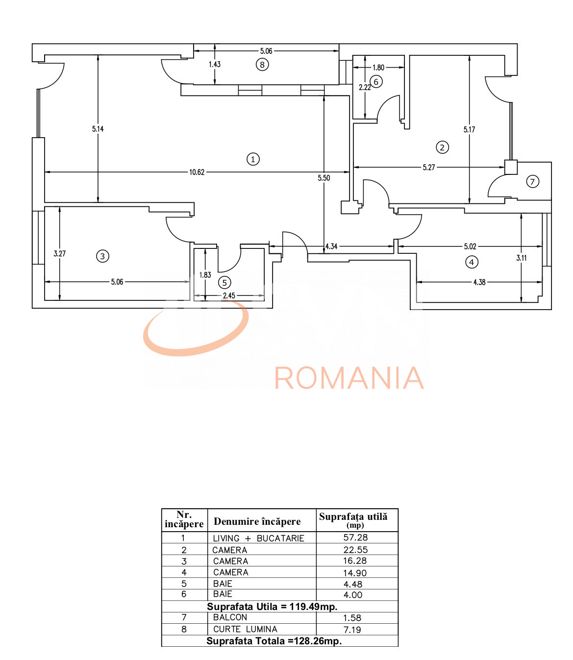 Apartament, 4 camere Bucuresti/Bucurestii Noi