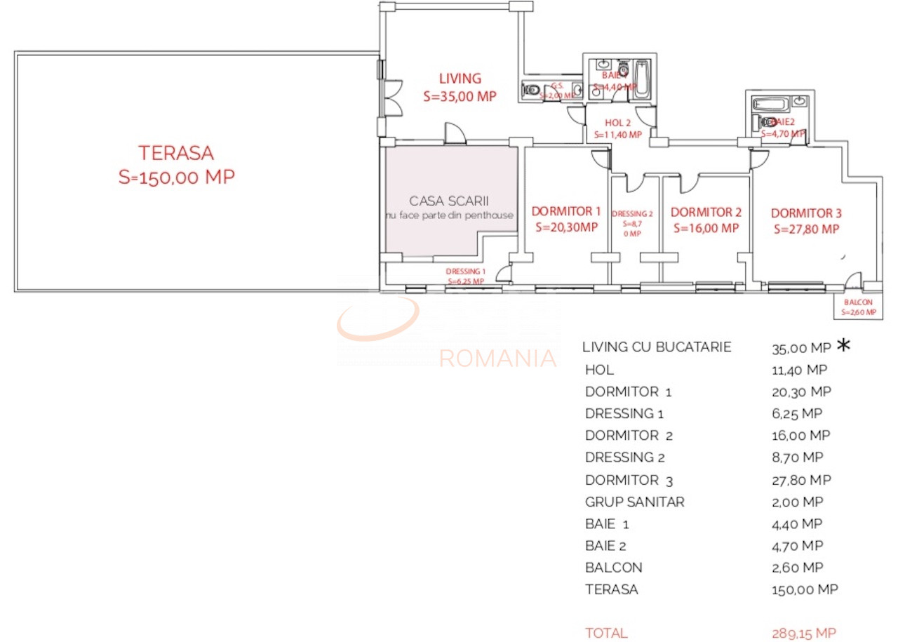 Apartament, 4 camere Bucuresti/Straulesti
